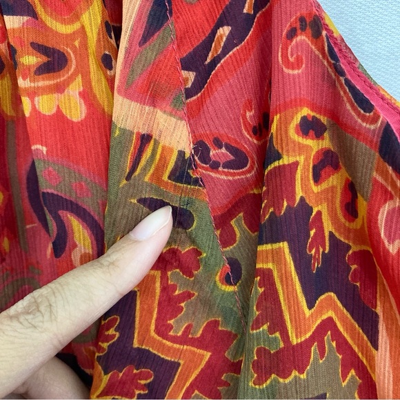 Free People Strawberry Meadow Combo Soft Flowy Boho Festival Top Medium - Picture 11 of 11